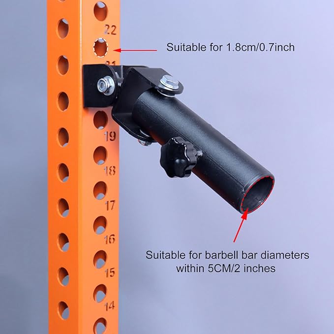 Squat Attachment,T-Shaped Gym Accessories With 360 Degrees,Split Squat Bar Attachment - For Full Body Strength Training