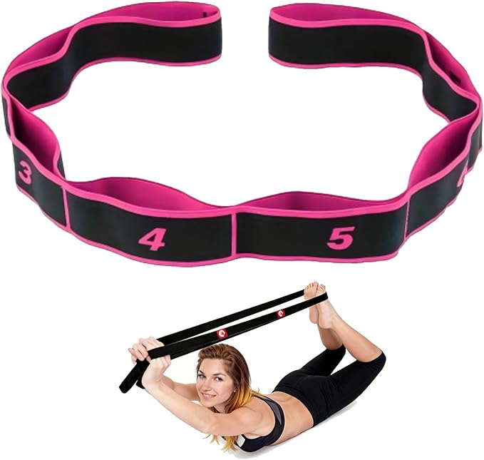 Numbered Resistance Bands for Glutes, 2026 Upgrade Fitness Resistance Band for Stretching and Yoga, Full Body Stretching Shaping, Home Exercise, Women's Home Training Equipment Glutes