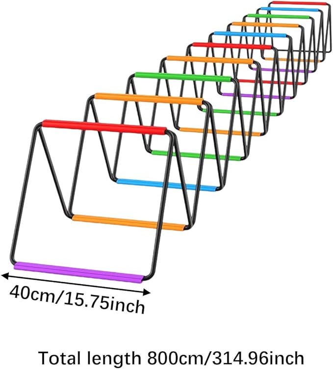 Agility Ladder Football Footwork Ladder for Men Women and Kids Folding Jumping Hurdles for Foot Exercise Fitness