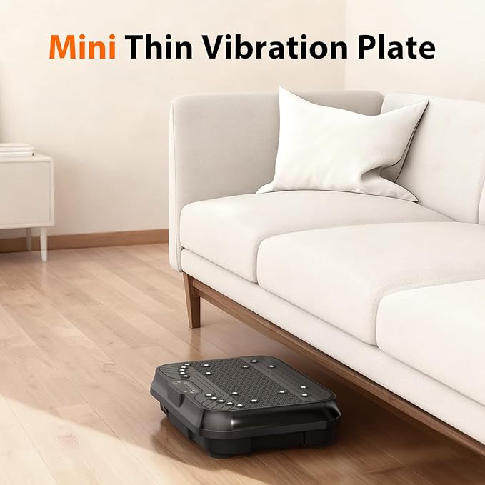 Vibration Plate Exercise Machine for Lymphatic Drainage,Power Vibrate Stand Shake Board 400 Lbs Capacity Fitness Platform with Fitness Resistance Bands Weight Loss Gifts for Women Men