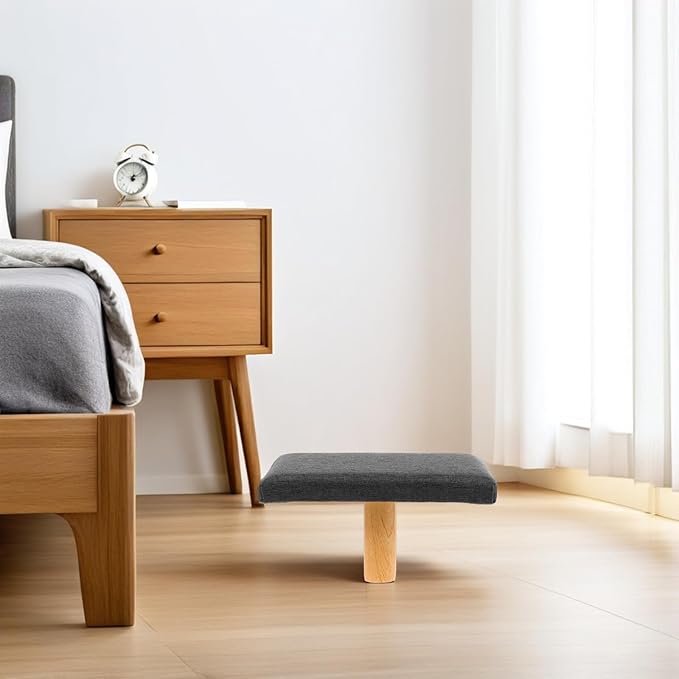 YARNOW Portable Single-Leg Zen Stool with Cushion Kneeling Bench for Meditation and Prayer Grey Seiza Seat Suitable for Adults Over