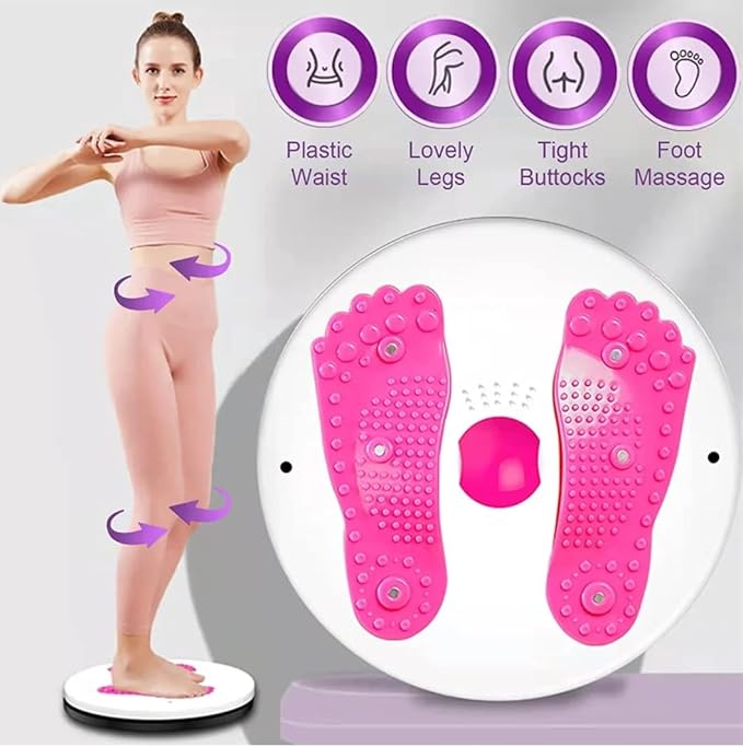 Waist Twisting Disc Unisex Waist Trainer Abdominal Exercise Foot Massage Plate Workout Home Gym Body Building Weight Loss Fitness Equipment