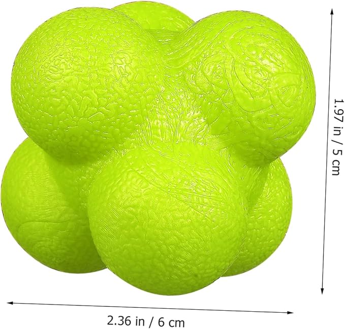 BESPORTBLE 6pcs Hexagonal Reaction Balls Fitness Training Equipment for Agility Reflex and Coordination for Indoor Fun and Sports Practice