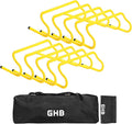 GHB Agility Hurdles 8" Speed Agility Training Hurdles, Detachable Sturdy Hurdles Training Equipment Set with Carry Bag for Kids,Athletes,Soccer,Basketball