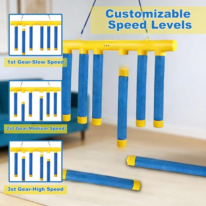 Reflective Drop Stick Challenge Game, Hand-Eye Coordination Reflex Training Toy with 3 Speed Modes, Interactive Catching Sticks Game