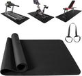 Treadmill Mat,Bike Mat,Stationary Bike Mat,Foldable Treadmill Mat for Hardwood Floors,Under Exercise Bike Trainer Pad for Indoor Gym Equipment Hardwood Floor Carpet Protector
