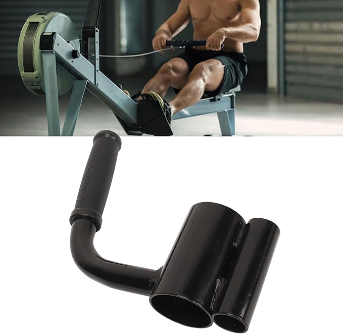 T Bar Row Platform Handle Attachment for Strength Training Deadlifts Rows Squats Shoulder Presses Portable Iron Construction Multi Muscle Group Workout Equipment for Gym