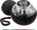 Curaball Hand Exerciser & Power Ball Hand Exerciser - Adjustable Resistance for Strengthening Fingers, Wrists & Arms -Includes Digital Counter & Portable Case