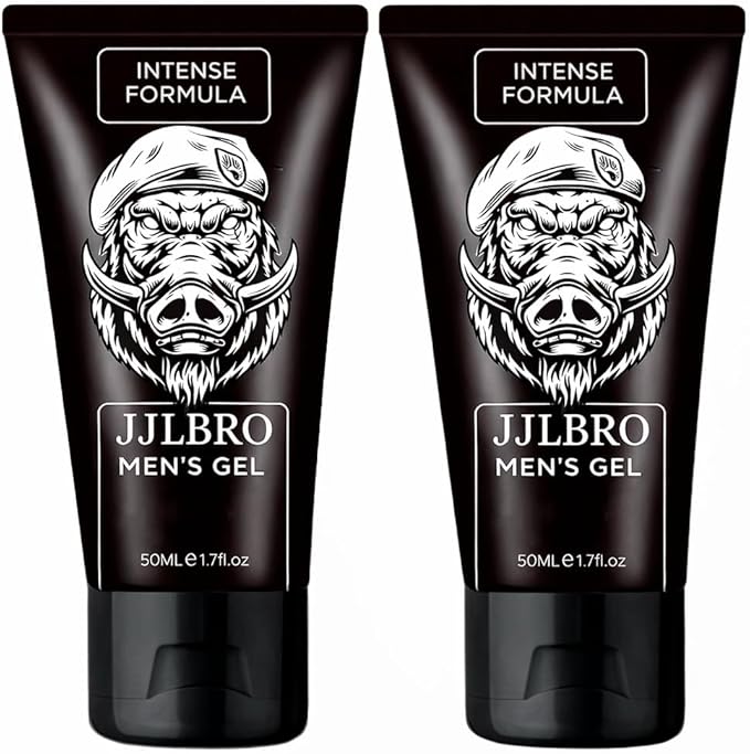 JJLBRO Extra Strength XXL Gel for Men – Men’s Power Massage Enlargement Cream with Natural Oil for Increased Size, Thickness, Strength and Prolonged Performance (Pack of 2)