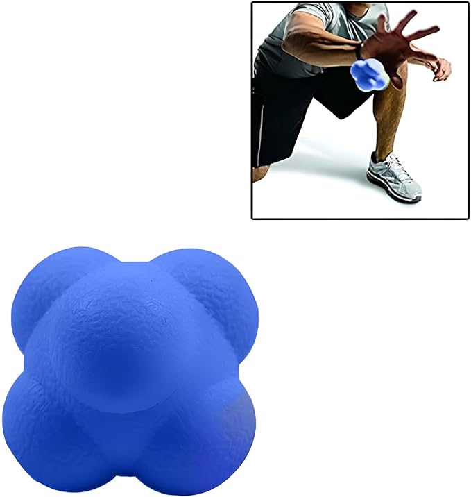 Hexagonal Reaction Ball High-Density Rubber Foam Bounce for Agility Reflex and Coordination Training