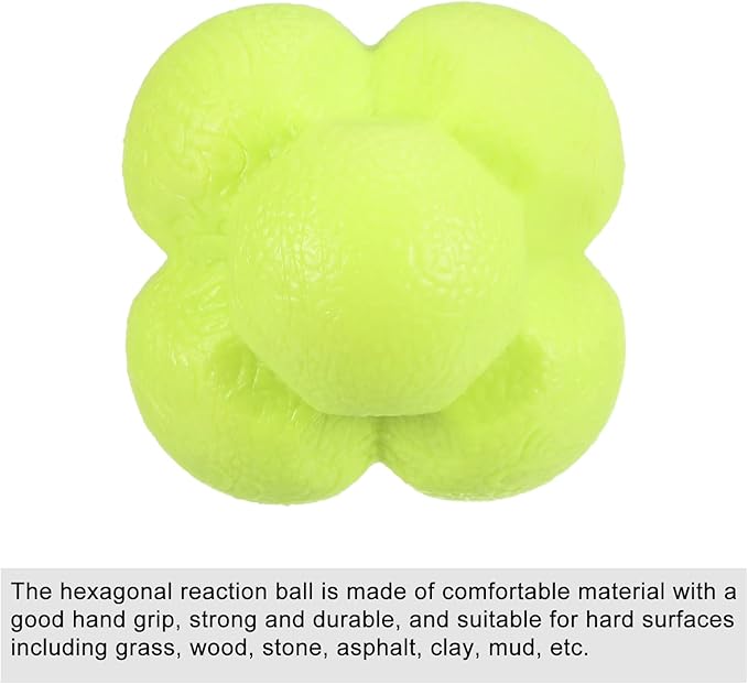 PATIKIL Bounce Reaction Balls, Coordination Training Ball Agility Trainer TPR High Difficulty, for Speed Reflex
