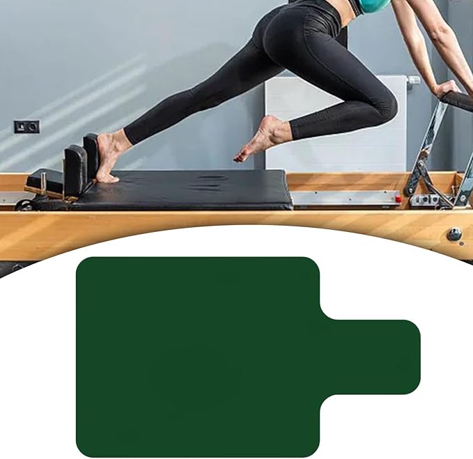 Pilates Mat for Reformer Portable 39 X 24inch Nonslip Cover Suede Cloth Rubber Lightweight Fitness Gym Travel Gym Accessories