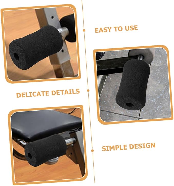 15pcs Leg Extension Machine Covers Roller Pad Replacement Sponge Sleeves for Gym Exercise Equipment Strength Training Attachments Fitness Workout Equipment