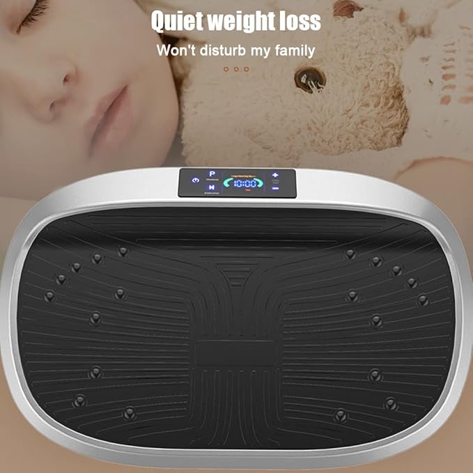 3D Vibration Power Plate, Tri-planar Motion Vibration Platform with Dual Motor Fitness Machine