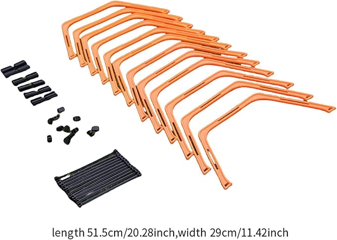 Yiju Agility Rings Foldable Workout Hexagon Hurdles Multifunction Jumping Hurdles Fitness Feet Training Equipment Speed Ladder