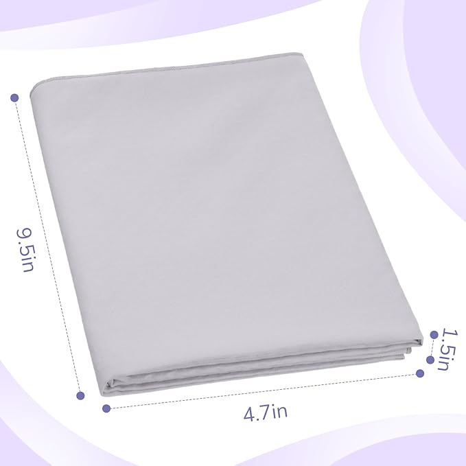 Peryiter 2pack 72 x 24'' Hot Yoga Towel Pack with Grip Dot, Sticky Fiber Mat Towel Non Slip for Hot Yoga, Absorbent Microfiber Sweat Anti-Slip Cover for Pilates Exercise Fitness Workout (Purple,Blue)