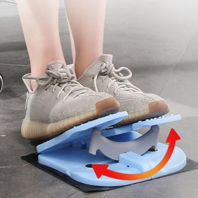 Compact Foot Stepper Machine, Quiet Folding Leg Workout Trainer, Anti Slip Mini Stepper Trainer, Reinforced Nylon Material, Lightweight Office Home Exercise Equipment, Convex