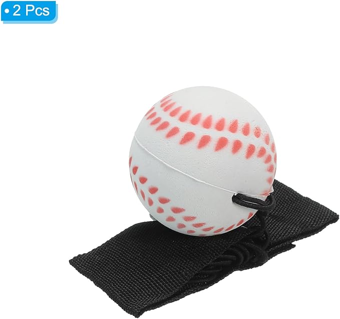 PATIKIL Sports Wrist Ball Rubber Rebound Wristband Wrist Return Ball Sport on a String for Exercise