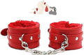 Red Leather Adjustable Bands - Reusable Exercise Support Tools, Comfortable for Pilates & Stretching