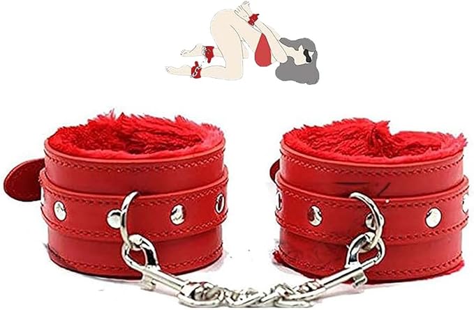 Red Leather Adjustable Bands - Reusable Exercise Support Tools, Comfortable for Pilates & Stretching
