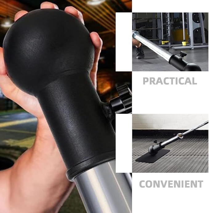 PRETYZOOM Barbell Row Attachment T Bar Row Machine Metal Dark Barbell Bar Parts Home Gym Accessories for Strength Training and Weightlifting Equipment