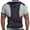 MBROS Adjustable Posture Corrector Lumbar Back Support Brace Breathable Deportment Corset for Spine Back Stretcher Orthopedic Back (Color : Black, Size : XL)