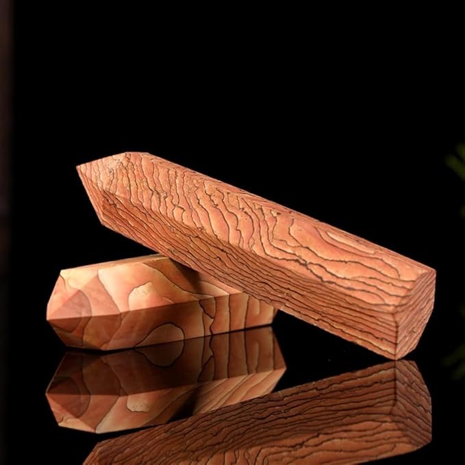 Meditation Home 1PCS Natural Wood Graphite Crystal Column Original Stone Grinding Single Meditation Cure six Prism Decoration (Size : 2pcs)