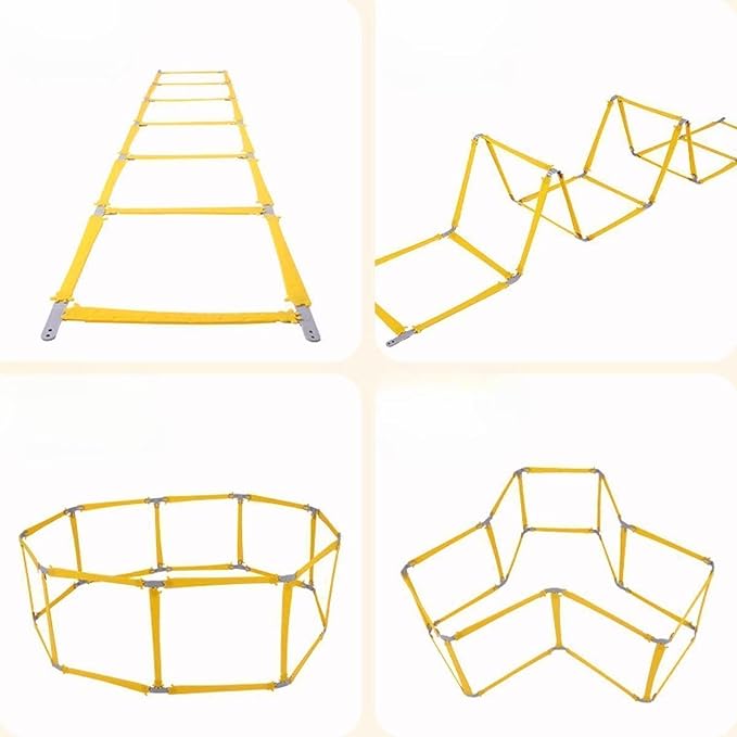 Agility Ladder Soccer Speed Ladder Folding Workout Ladder for Kids Teens Adults Agility Training Equipment Jumping Obstacles