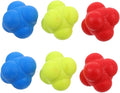 Garneck 6pcs Reflex Agility Balls Hand Eye Coordination Training Balls Reaction Speed Training Vision Lazy Eye Tennis