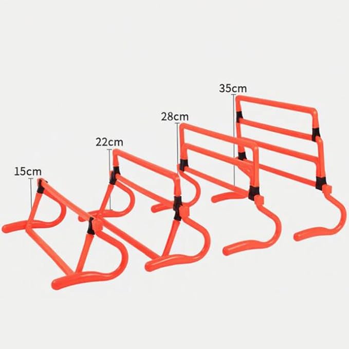 5X Agility Hurdles Obstacles Improves Strength Adjustable Speed Hurdles for Soccer Athletes Basketball Running Indoor Outdoor