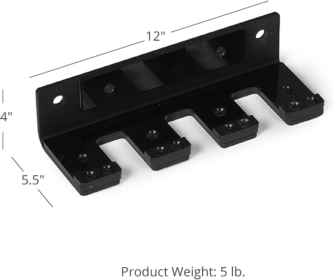 Titan Fitness 3 Barbell Vertical Hanger, Wall Mounted Barbell Organizer, T-3/X-3 Series Power Rack Compatible, Wall Mounted Storage