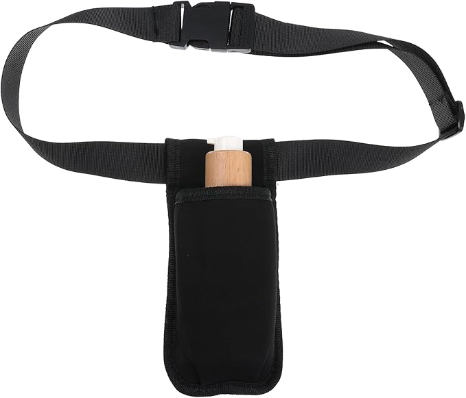 Massage Bottle Bag Lotion Oil Waist Holder Organizer Adjustable Durable Black Portable Storage Pouch Belt Hanging Easy Access Accessories Gifts 1Pcs