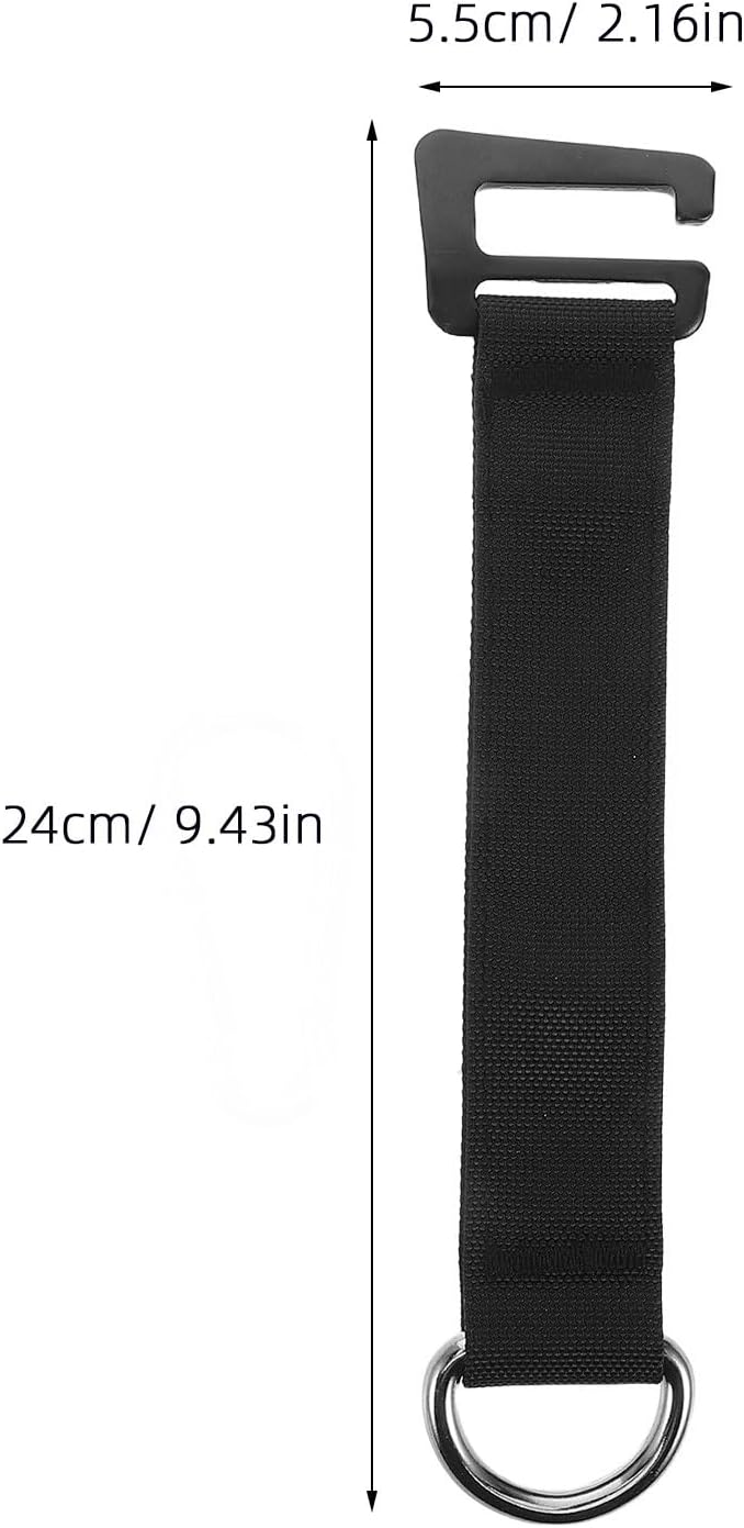 VANZACK Pull-up Hooks and Hanging Straps for Fitness Equipment, Heavy Bag and Hammock Rope Strap Attachment, Sturdy Black Steel Safety Hooks for Gym and Outdoor Strength Training