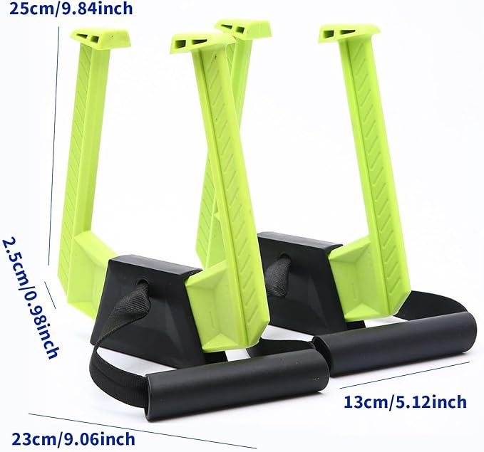 2X Portable Door Frame Bar Grip Attachments Nonslip Strength Training Equipment for Hotel Core Workout Indoor