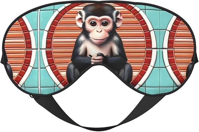 The Silent Monkey Head-Mounted Double-Sided Light-Blocking Sleeping Eye mask to Protect Eyes and Relieve Eye Fatigue