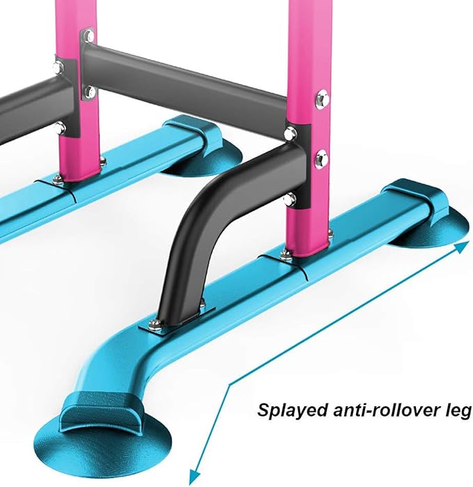 SogesHome Power Tower Pull Up Bar and Dip Station, Height Adjustable Dip Stand Exercise Machine for Home Gym, Multi-Functional Free Standing Strength Training Fitness Workout Station
