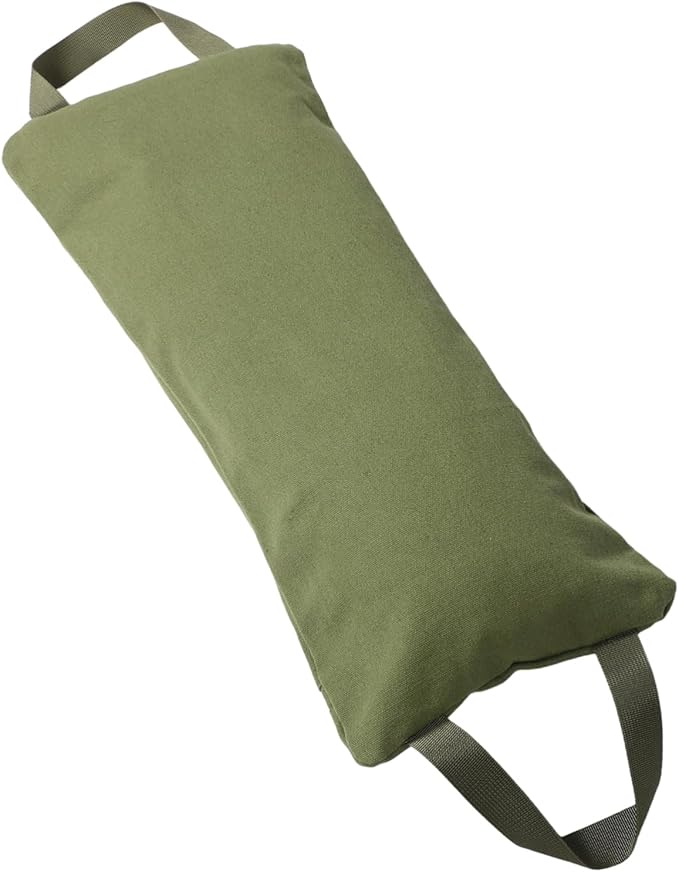 Happyyami Portable Canvas Sandbag for Weightlifting and Yoga Training Lightweight Exercise Bag for Home and Outdoor Workouts Durable and Versatile Fitness Equipment Military Green