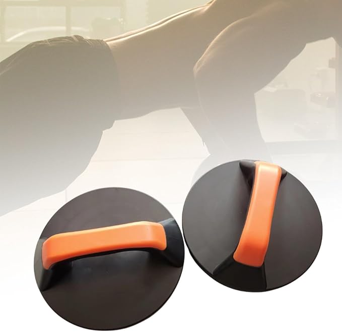 rockible 2x Rotating Push up Handles, Strength Training Equipment, Round for Floor Push up Bars, Pushup Stands for Exercise Indoor Gym Floor Workout Exercise