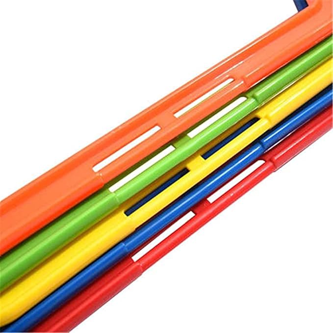 Hexagon Agility Ring Training Circle Ring Speed Agility Ladder Physical Training Ring Football Footwork Trainer Hurdles Agility Ladder Fitness Equipment Multicolor Training Ring 3Pcs
