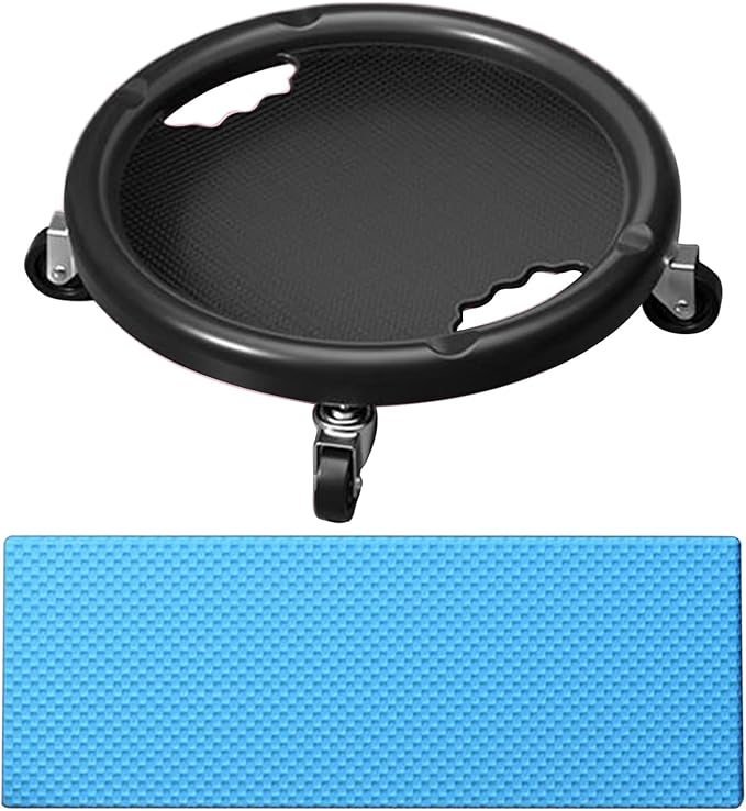 Ab Roller Wheel - Core Workout Roller, 360 Rotation System, Abdominal Training Board, Ergonomic Knee Mat | Women Men Home Gym Conditioning Muscle Shaping Balance Practice