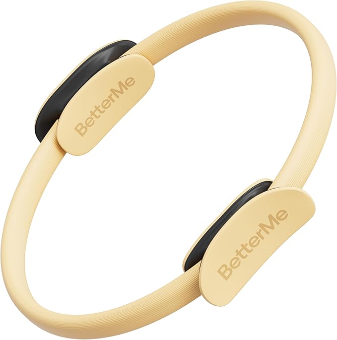 BetterMe Toning Pilates Ring – Magic Circle Pilates Ring for Strength & Flexibility – 15 Inch Fitness Ring for Home Pilates & Yoga Workouts