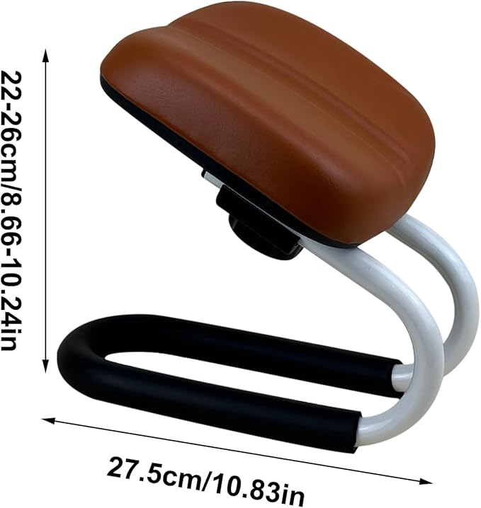 Adjustable Meditation Stool - Height Kneeling Bench with Cushion | Portable Prayer Seat, Non-Slip Leg Sleeves, Yoga Chair for Home Studio, Mindfulness Practice, Travel, Zen Room, Comfortable Support