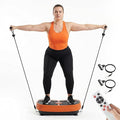 GORISE Vibration Plate Exercise Machine for Lymphatic Drainage & Weight Loss - Full Body Workout Fitness Platform with Remote, Vibrating Plate Home Gym Equipment for Muscle Relief, Orange