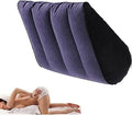 Inflatable Foam Body Pillow Sturdy Yoga Support Pillow, Wedge Pillow Yoga Mat Lumbar Stretcher, Improved Comfort Relief Knee and Back Pain Cushion - H