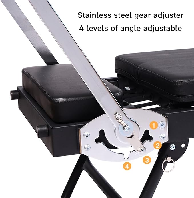 BVCL Pilates Reformer Machine, Foldable Pilates Equipment with Metal Spring, Portable Reformer Pilates Machine for Home Gym