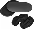 uxcell Exercise Core Sliders, Oval Glider Discs with Feet Covers, Dual Sided Usage in Home Gym for Full Body Workout
