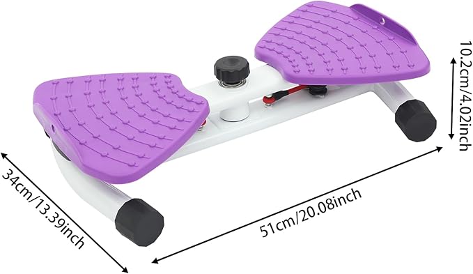 Waist Twister Ab Machine, 260 lbs Capacity Exercise Twist Board with Resistance Bands, Home Gym Equipment for Women/Men