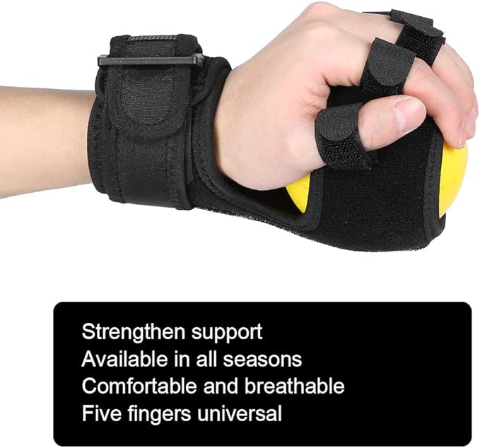Hand Finger Grip Ball with Elastic Sleeve, Grip Strength Ball Finger Device Training Equipment, Hand Exerciser Grip Strengthener for Finger Strength Recovery Hand Exercise Stress