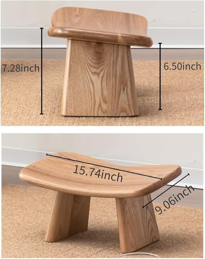 Ergonomic Butterfly Meditation Bench - No Assembly Required Wooden Kneeling Stool for Yoga & Prayer, Comfortable Seiza Seat for Mindfulness & Relaxation