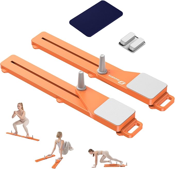 Pliates Board - Multifunctional Portable Pilates Reformer Machine & Ski Machine & Exercise Equipment for Home Gym Full Body Workout